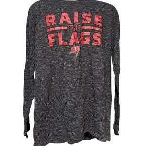 Fanatics Men’s Tampa Bay Buccaneers Long Sleeve Raise The Flag Shirt Siz…